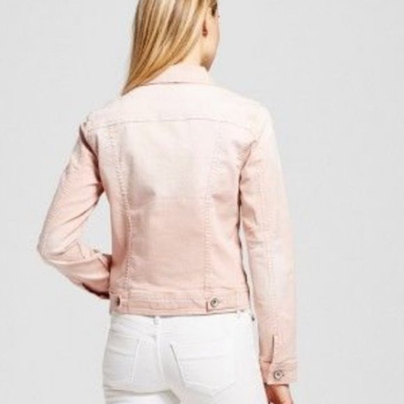 KEEPING Merona Distressed Pink Denim Jean Jacket NWOT! - Picture 9 of 16